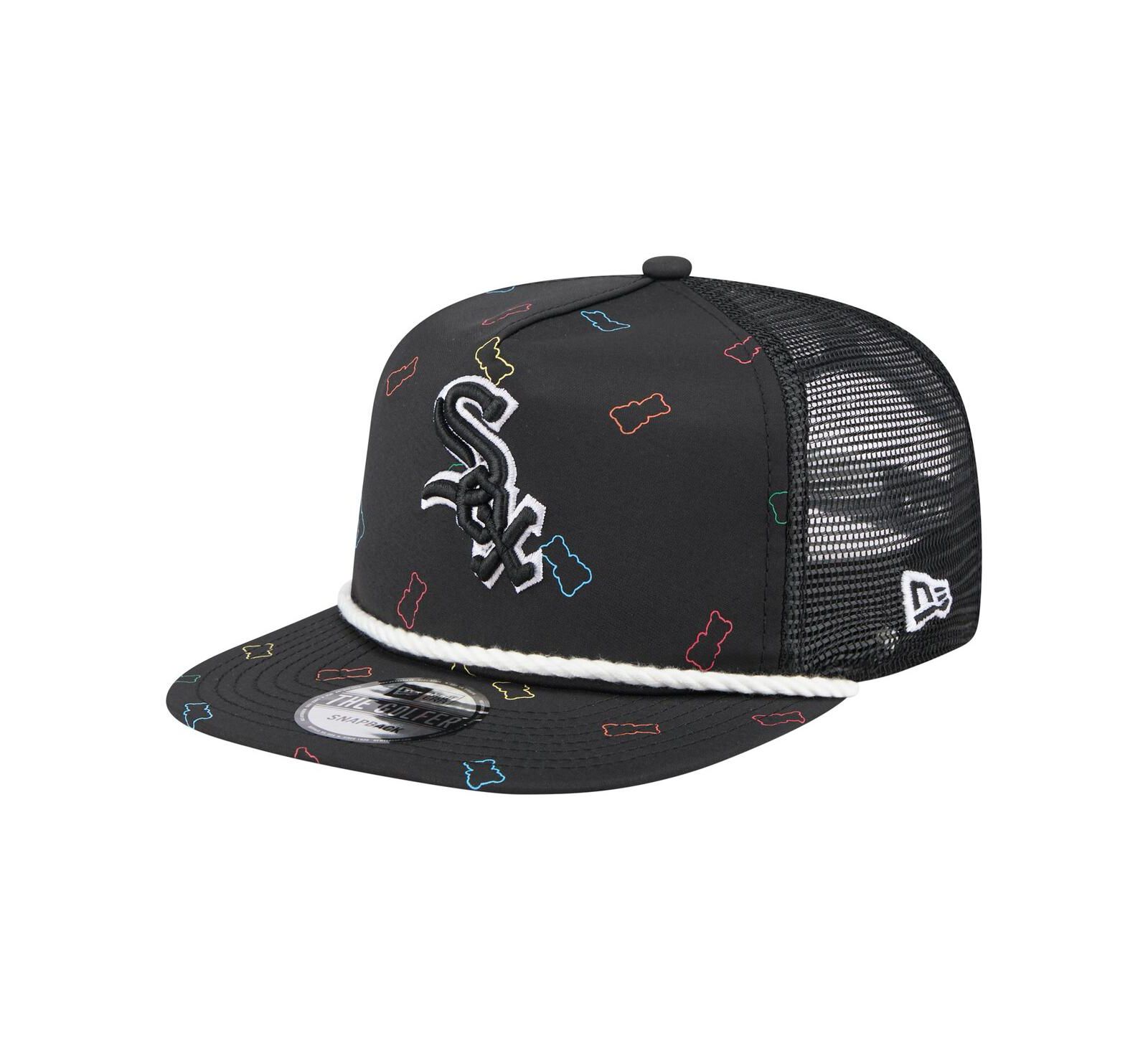 Мужская кепка New Era Chicago White Sox Gummy Golfer Trucker, регулируемая, черная