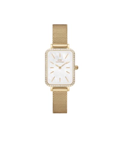 Унисекс аналоговые часы Daniel Wellington Gold-Tone Stainless Steel Mesh 20mm