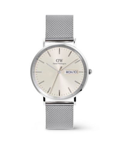 Daniel Wellington Мужские аналоговые часы из нержавеющей стали, 40mm, серебристый цвет