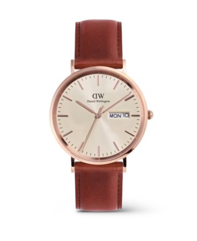 Часы Daniel Wellington Men's Analog Brown Genuine Leather, 40mm