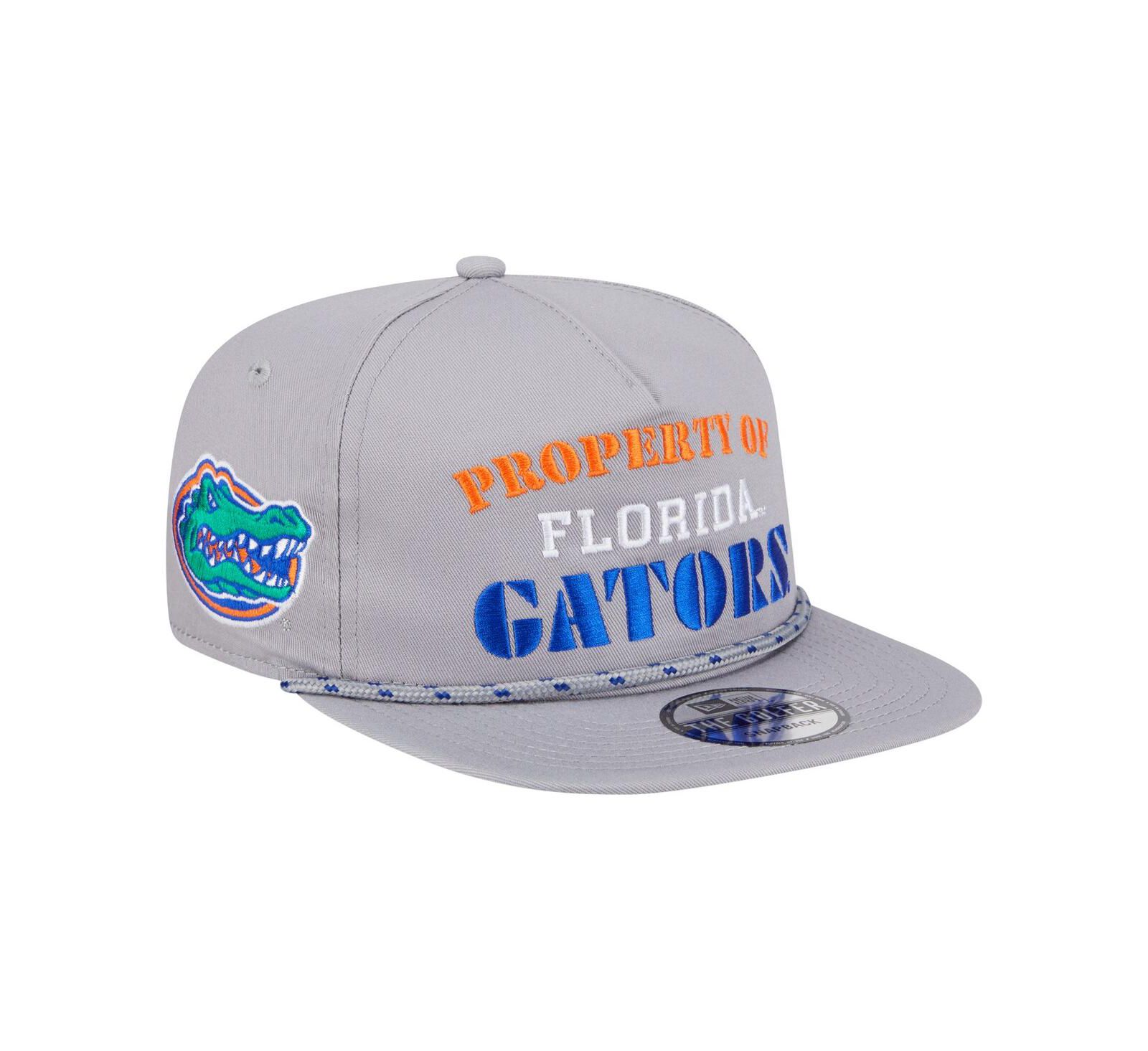 Регулируемая кепка New Era Men's Gray Florida Gators Golfer Vintage Adjustable Hat