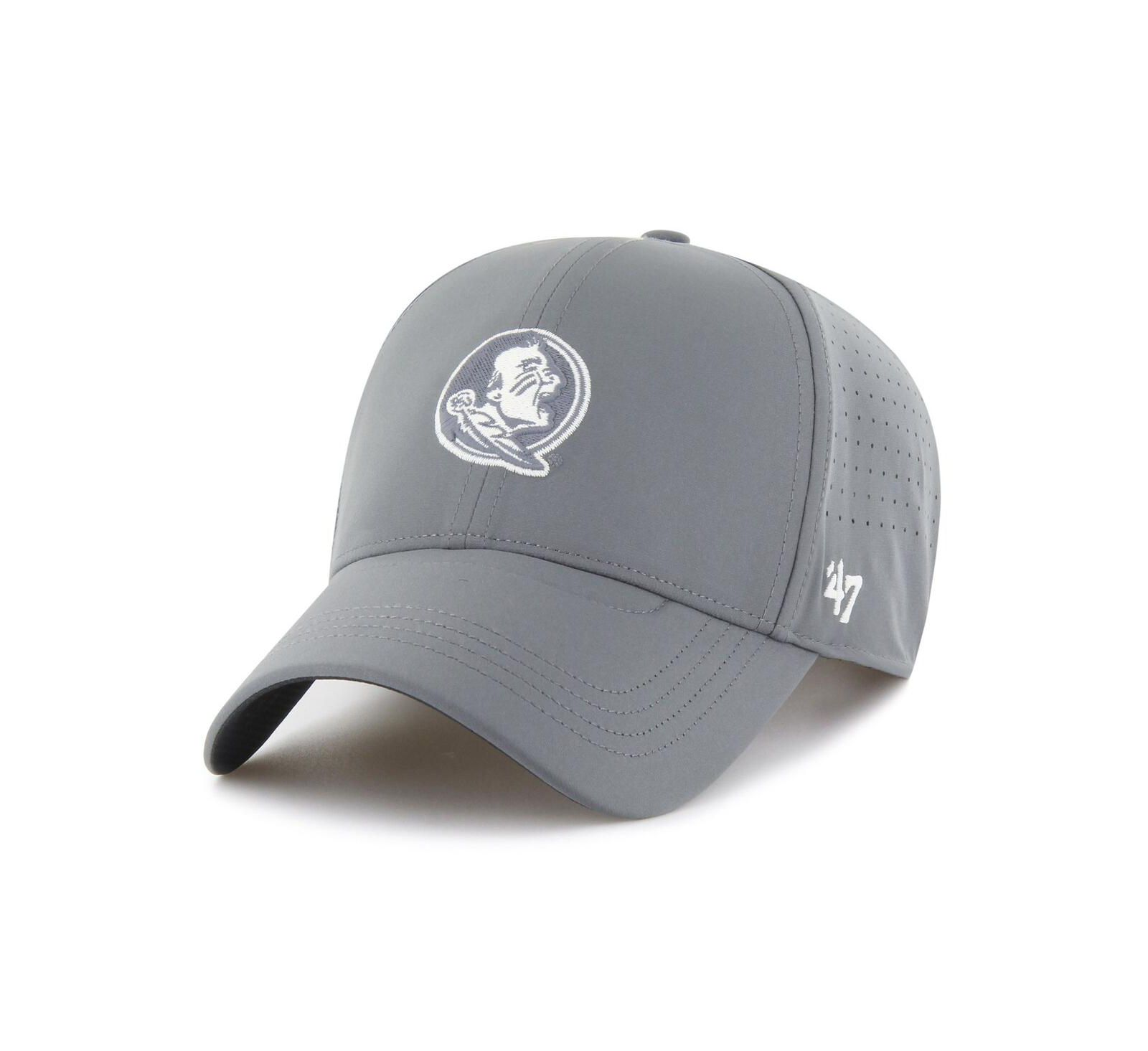 Мужская кепка '47 Brand Gray Florida State Seminoles Forward Vent MVP Adjustable