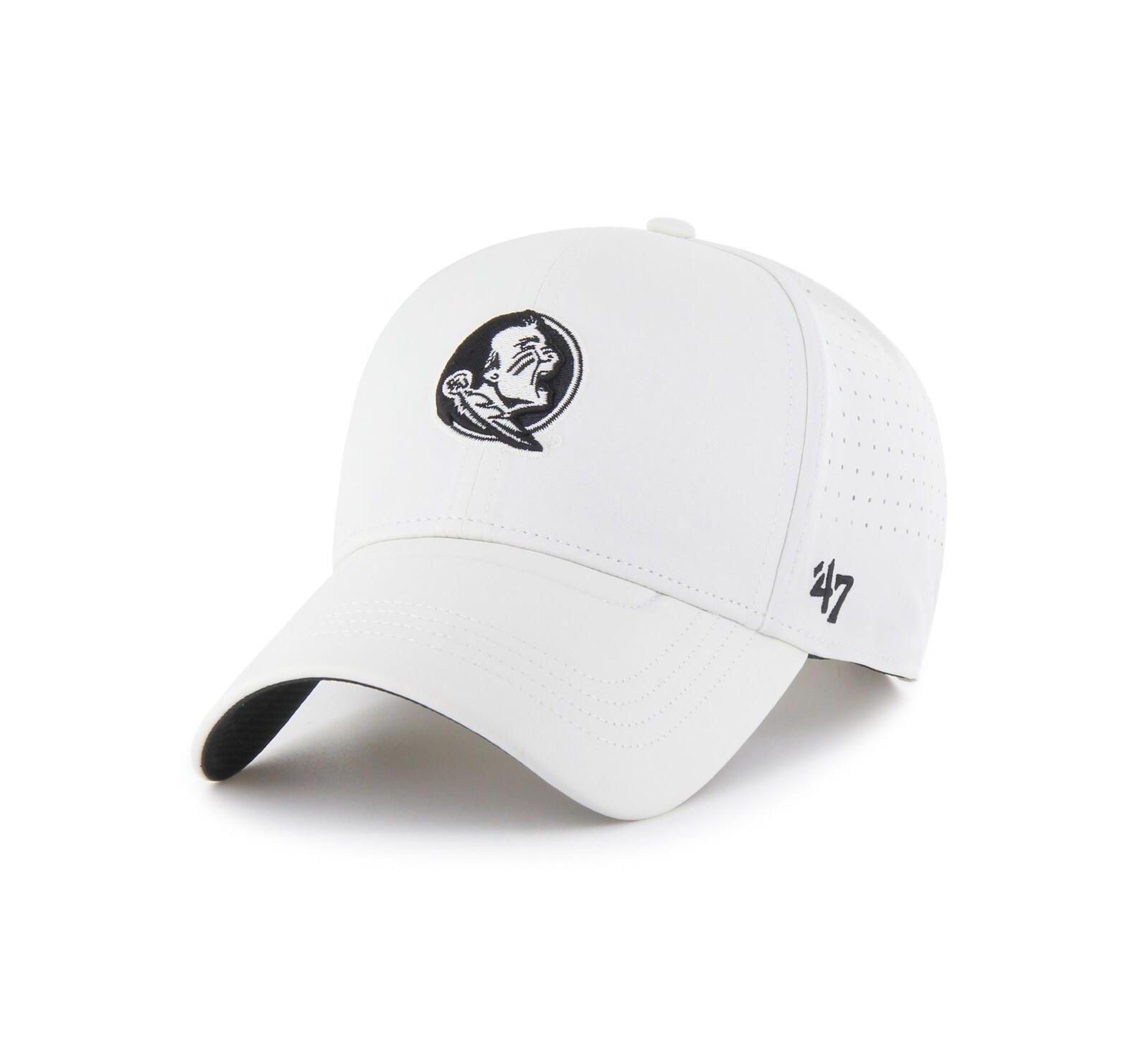 Мужская белая кепка '47 Brand Florida State Seminoles Forward Vent MVP Adjustable Hat