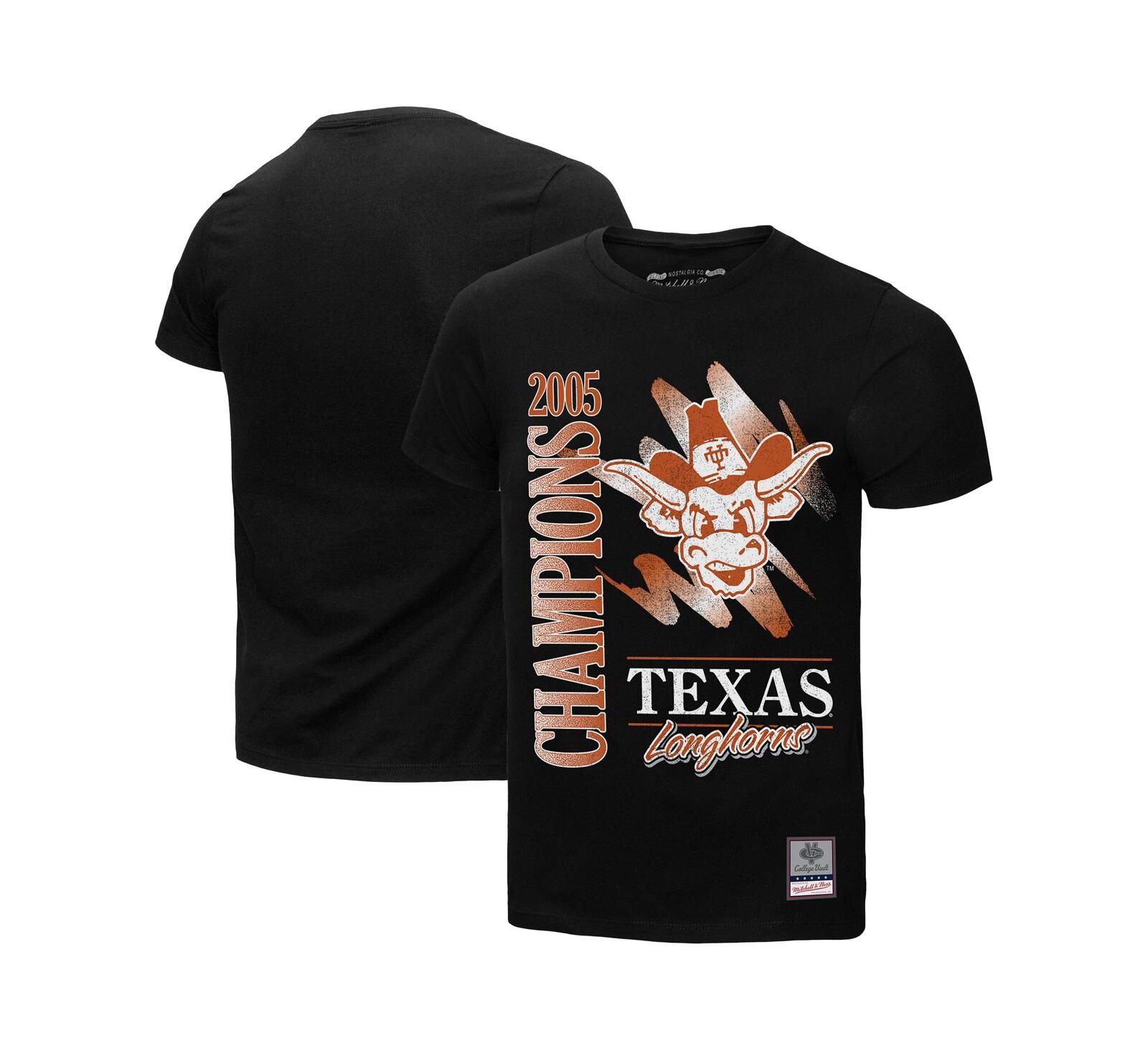 Mitchell & Ness Мужская футболка Texas Longhorns, Retro Mineral Wash