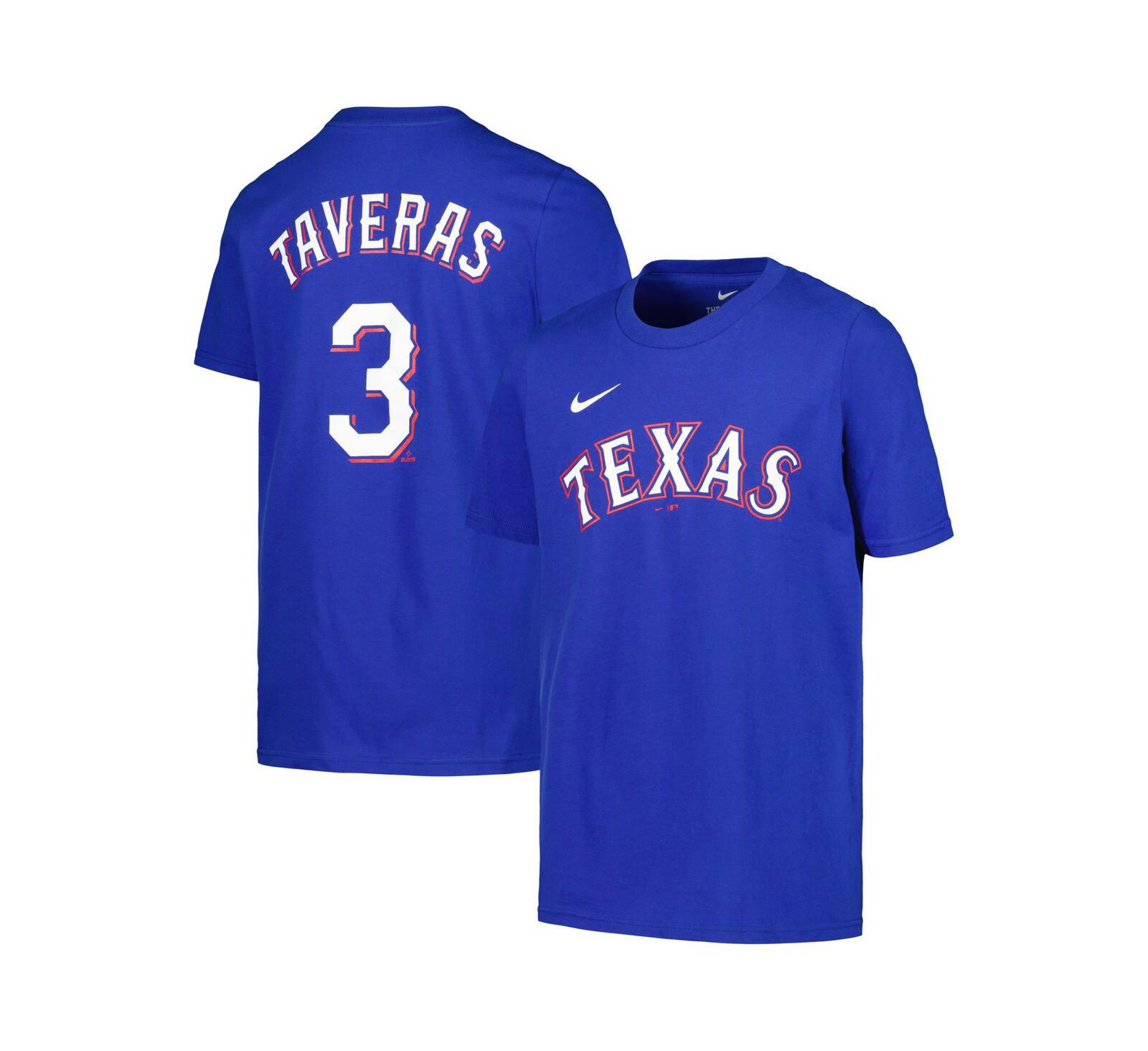 Детская футболка Nike Leody Taveras Royal Texas Rangers Name & Number