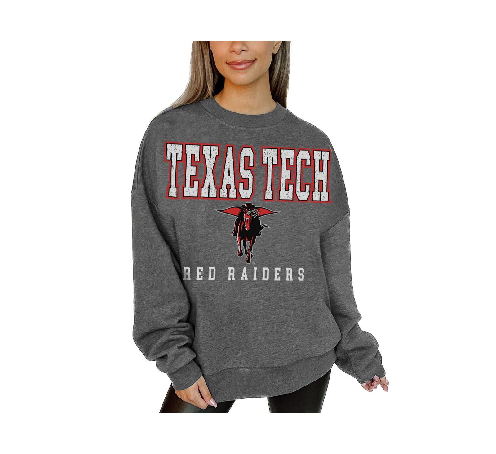 Gameday Couture Женский флисовый свитшот с капюшоном Texas Tech Red Raiders Heather Charcoal