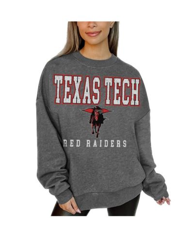 Gameday Couture Женский флисовый свитшот с капюшоном Texas Tech Red Raiders Heather Charcoal