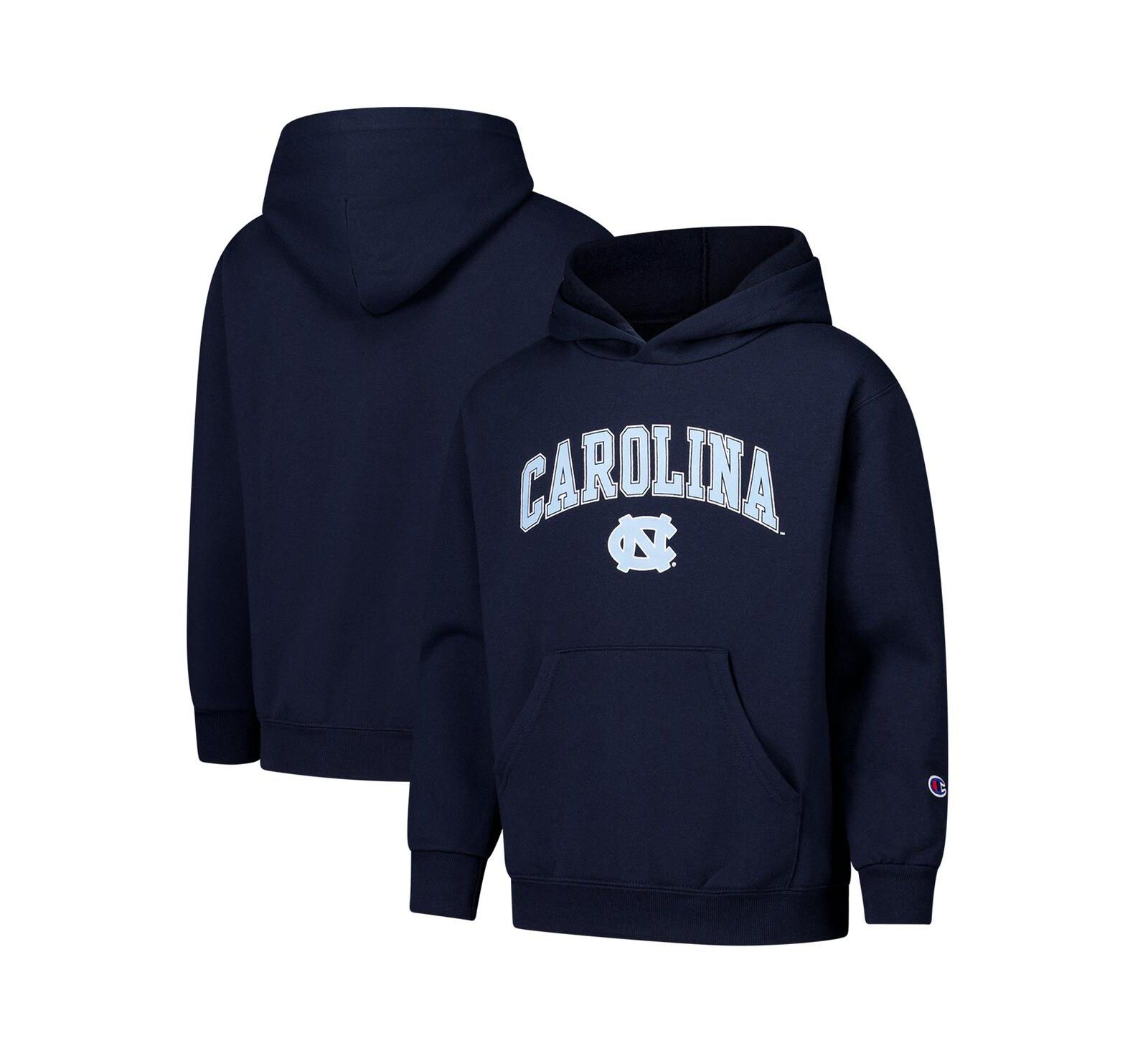 Худи Champion Big Boys and Girls Navy North Carolina Tar Heels Campus Pullover