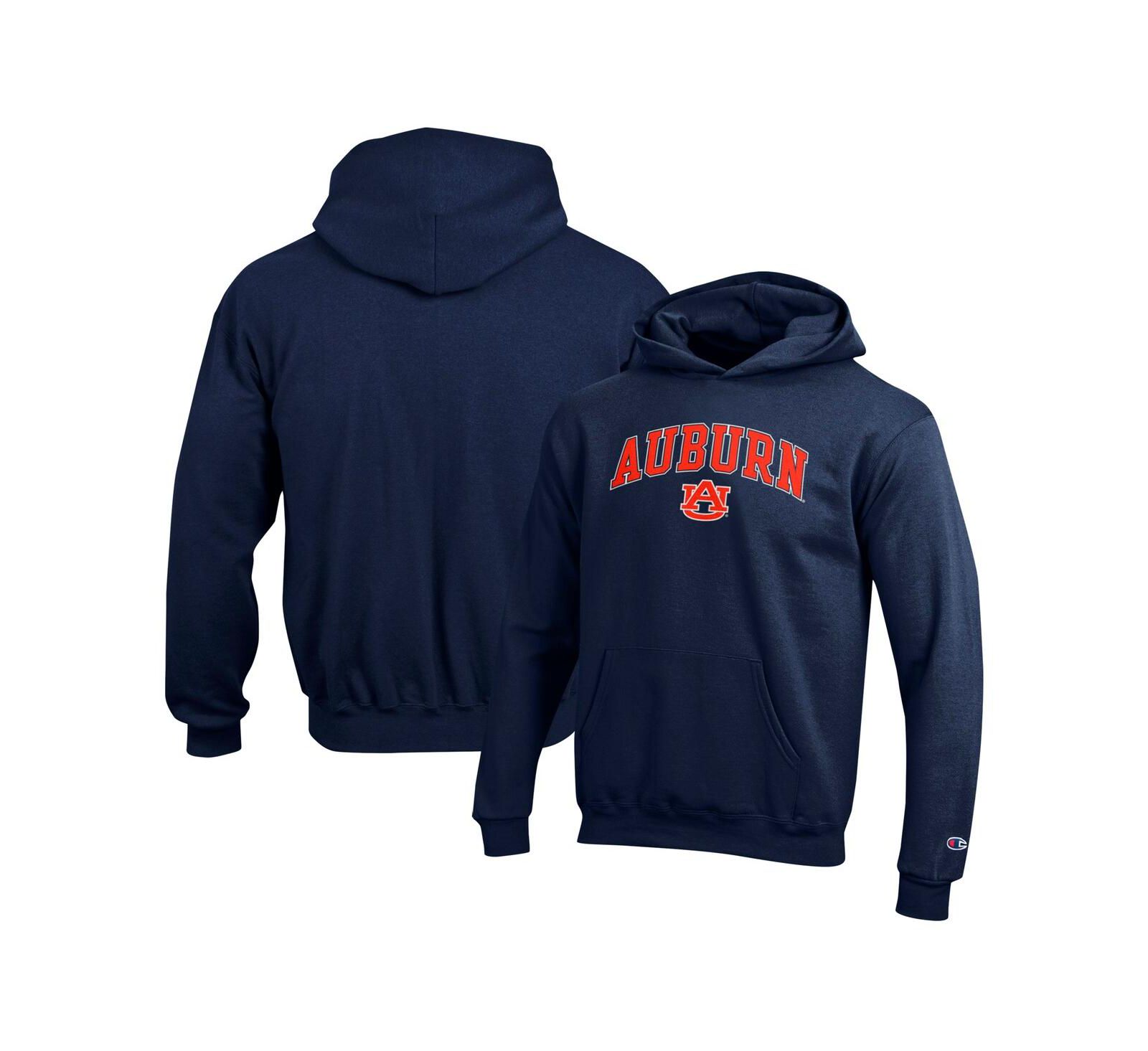 Детское худи Champion Navy Auburn Tigers Campus Pullover