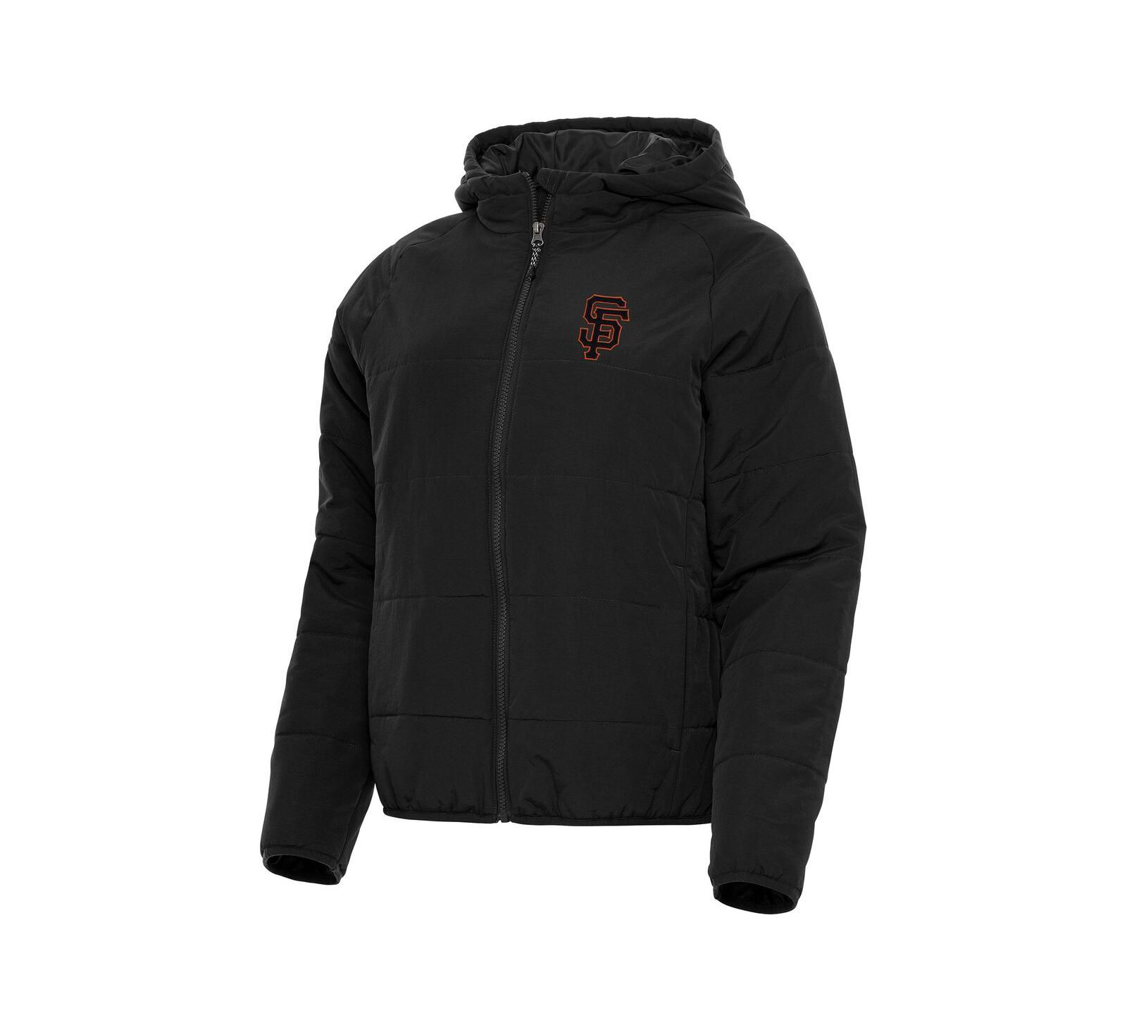 Antigua Women's Black San Francisco Giants Universe Full-Zip Hoodie Jacket