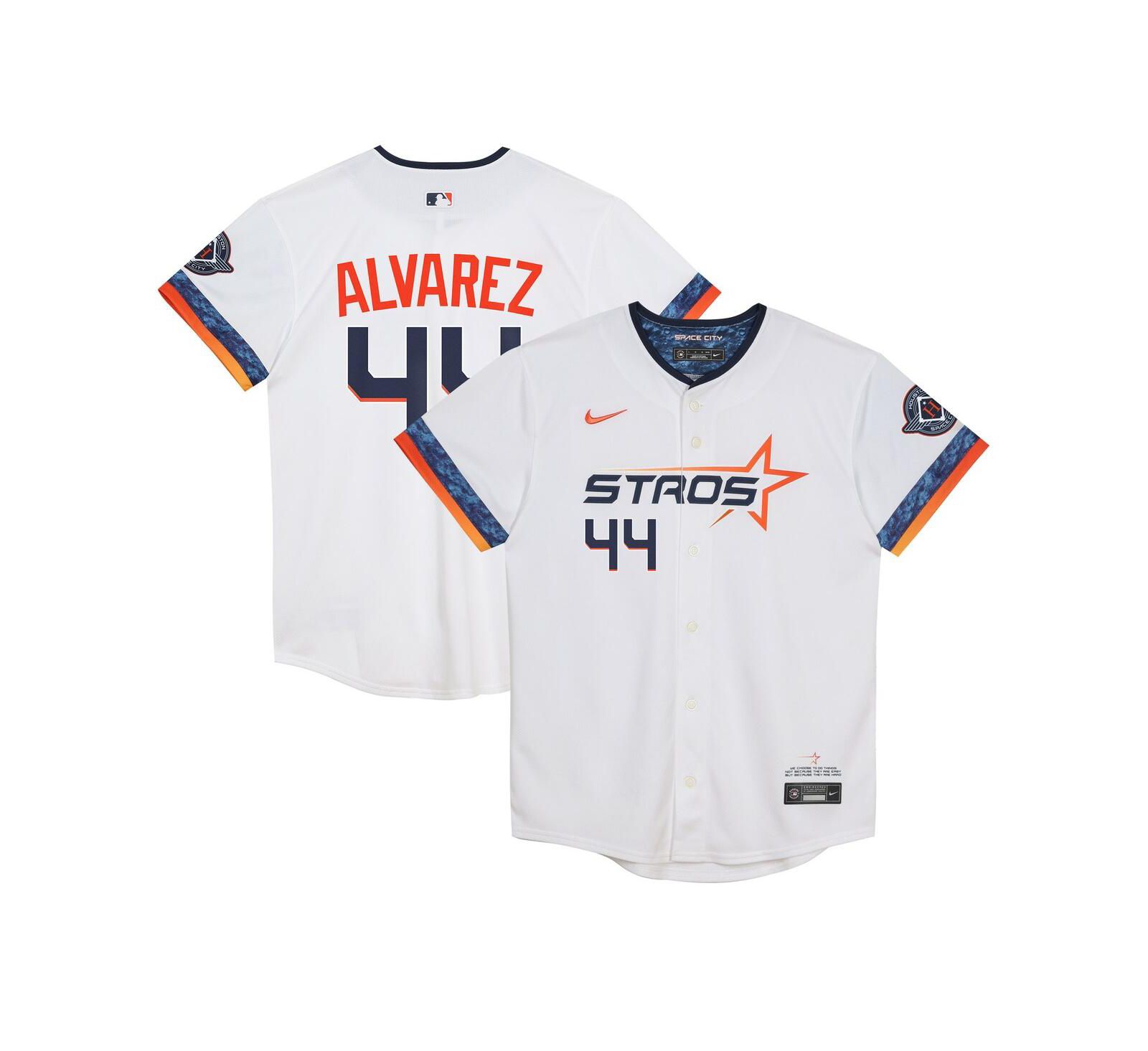 Nike джерси Yordan Alvarez Houston Astros 2025 City Connect Limited для дошкольников, белая