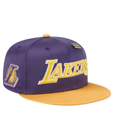 Мужская кепка New Era Los Angeles Lakers Throwback Satin Vintage Pin Two-Tone 59FIFTY Fitted