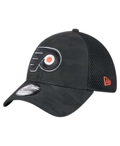 New Era Мужская кепка 39THIRTY Flex с камуфляжным принтом Philadelphia Flyers, черная