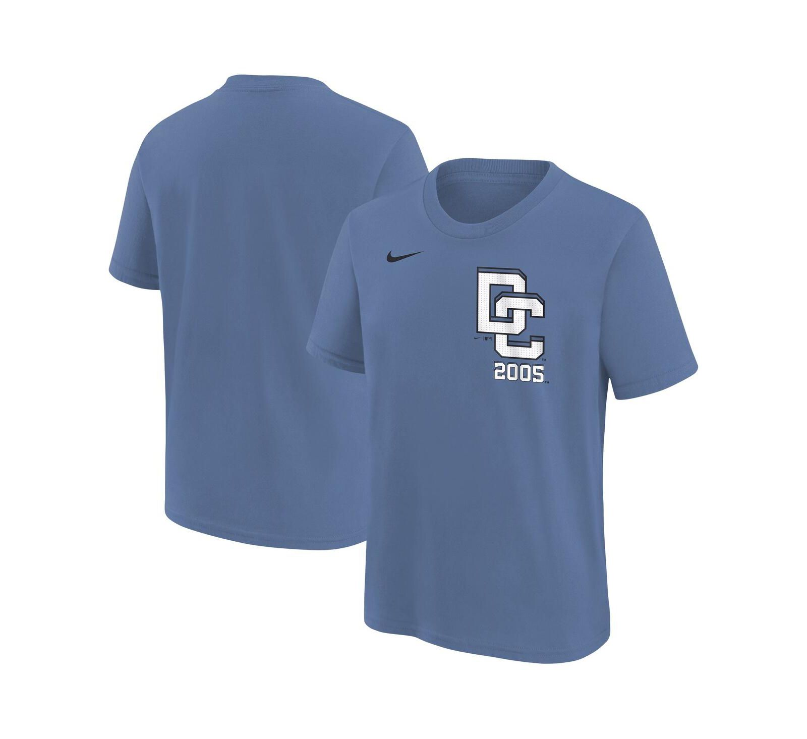 Футболка Nike Blue Washington Nationals 2025 City Connect для мальчиков и девочек