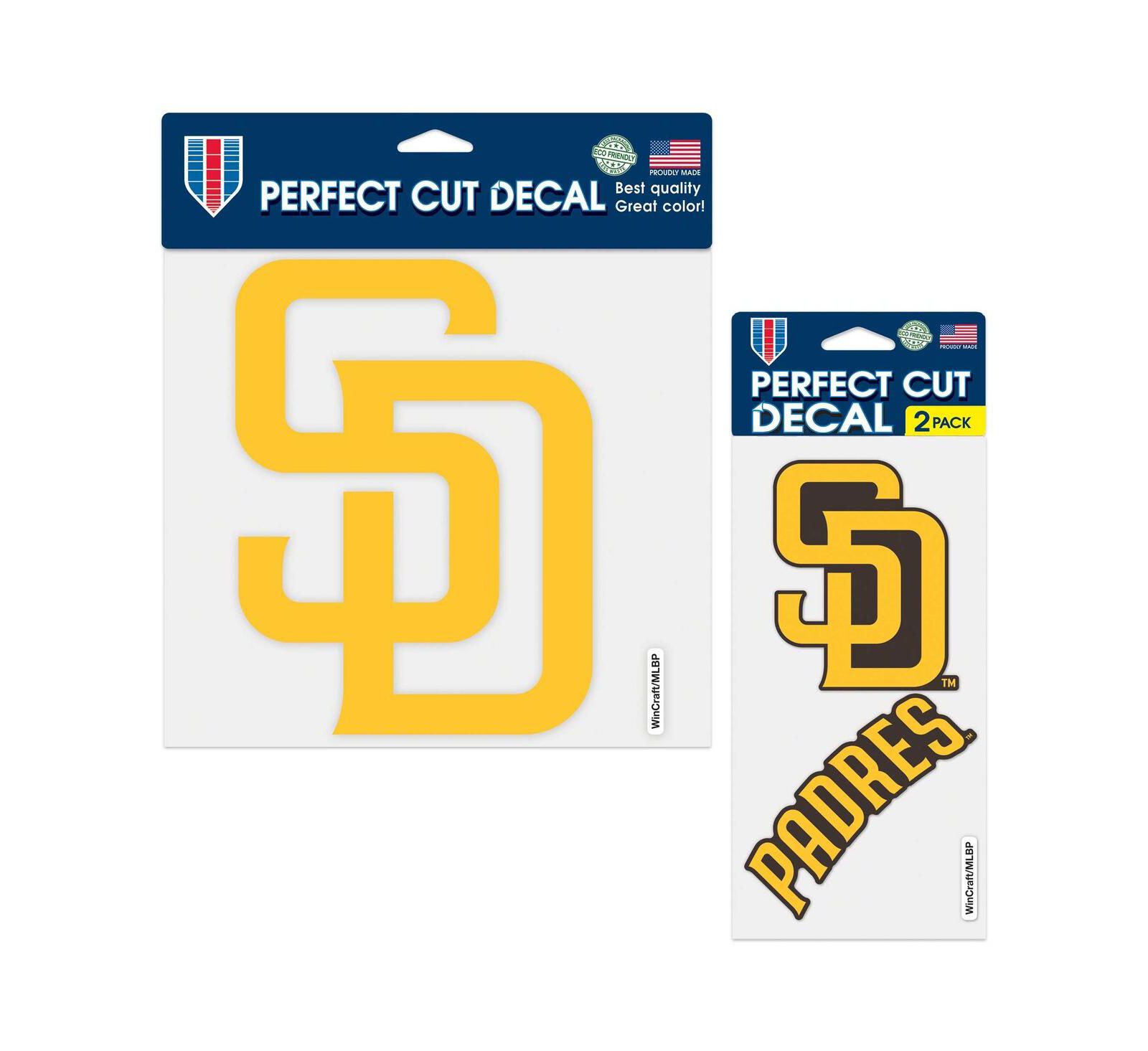 Wincraft San Diego Padres Three-Pack Perfect Cut Decal Sheet
