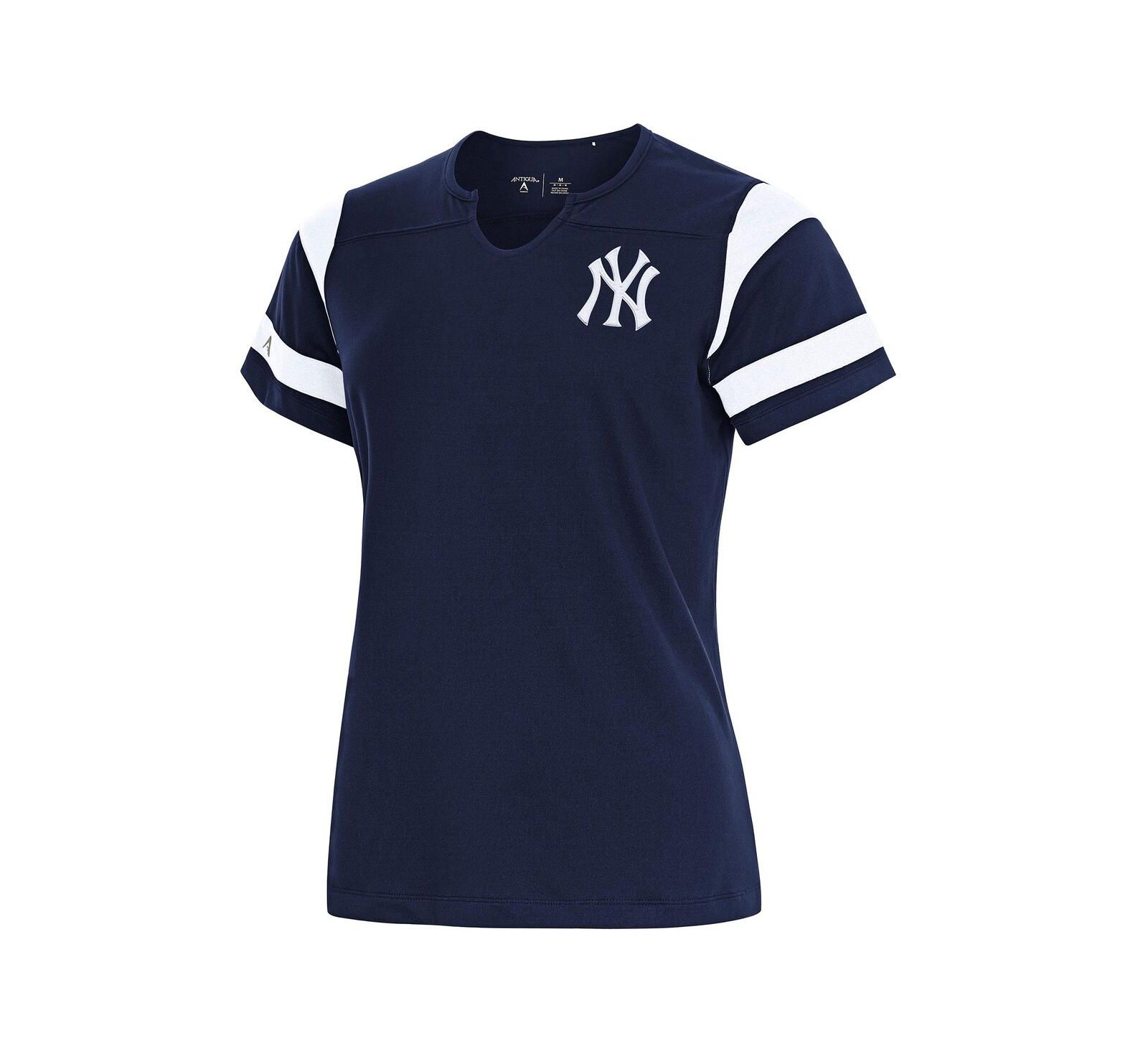 Antigua Женский Navy New York Yankees Encounter Notch Neck Top