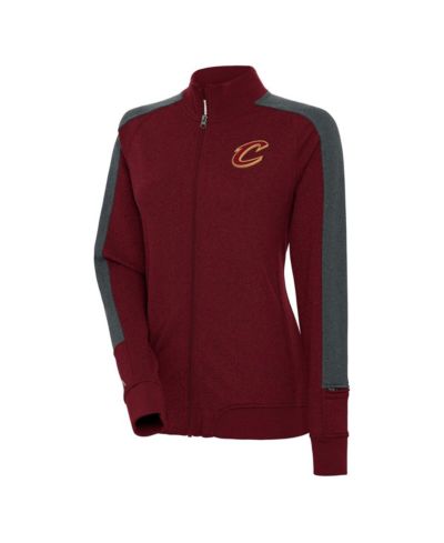 Женская спортивная куртка Antigua Wine Cleveland Cavaliers Strike Full-Zip