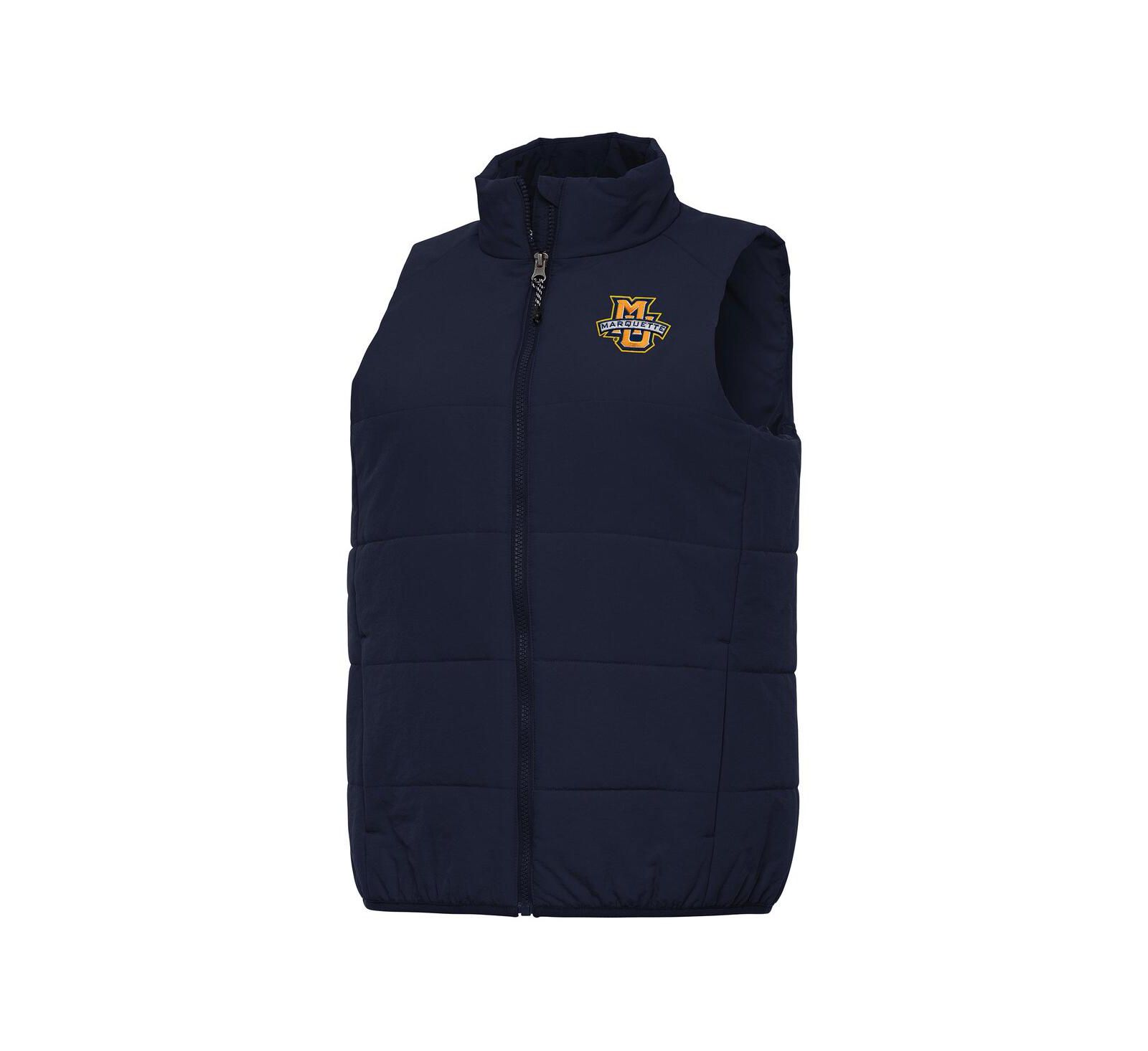 Antigua Women's Navy Marquette Golden Eagles Experience Full-Zip Vest