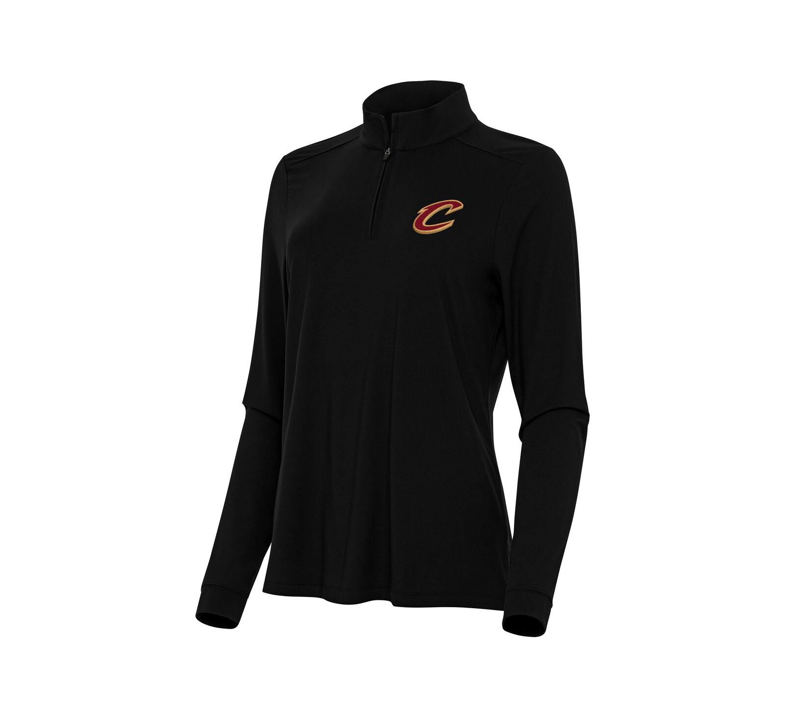 Antigua Женский топ Cleveland Cavaliers Intent Quarter-Zip Black