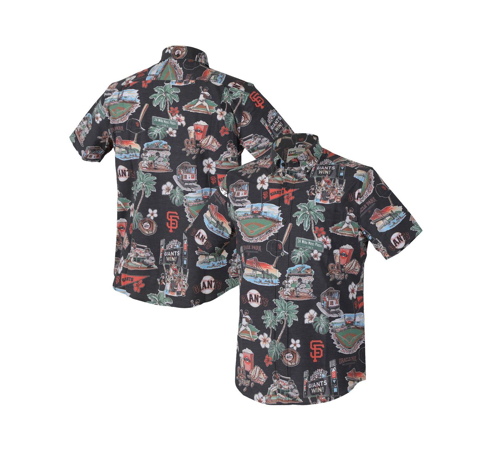 Мужская рубашка Reyn Spooner Black San Francisco Giants Scenic Tri-Blend Performance