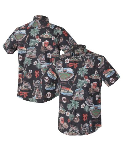 Мужская рубашка Reyn Spooner Black San Francisco Giants Scenic Tri-Blend Performance