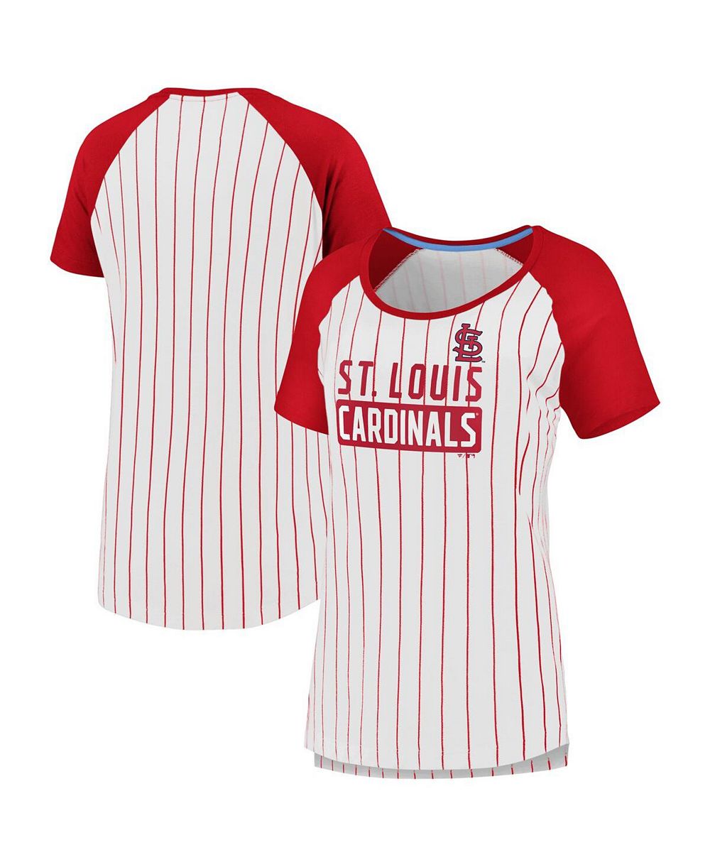 Женская футболка Fanatics, белая, St. Louis Cardinals, коллекция Cooperstown, вырез лодочкой