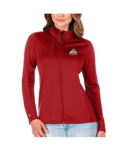 Женская куртка Antigua Scarlet Ohio State Buckeyes Generation Full-Zip
