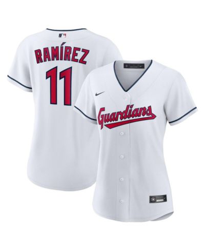 Женская игровая джерси Nike Cleveland Guardians Home Replica, Jose Ramirez, белая