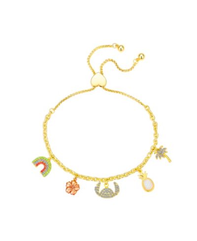 Disney браслет Lilo Stitch Summer Bolo с кристаллами и перламутром