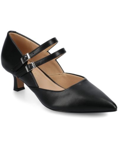 Journee Collection Women's Carnation Pointed Toe Mary Jane Pumps