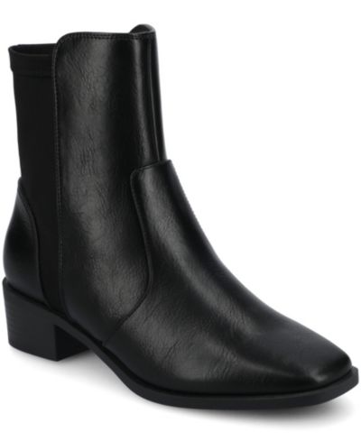Journee Collection Women's Renna Block Heel Chelsea Booties