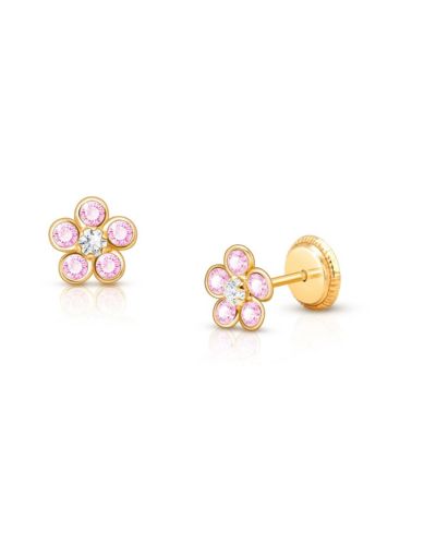 Серьги-гвоздики Tiny Blessings 14K Gold Flower Girl