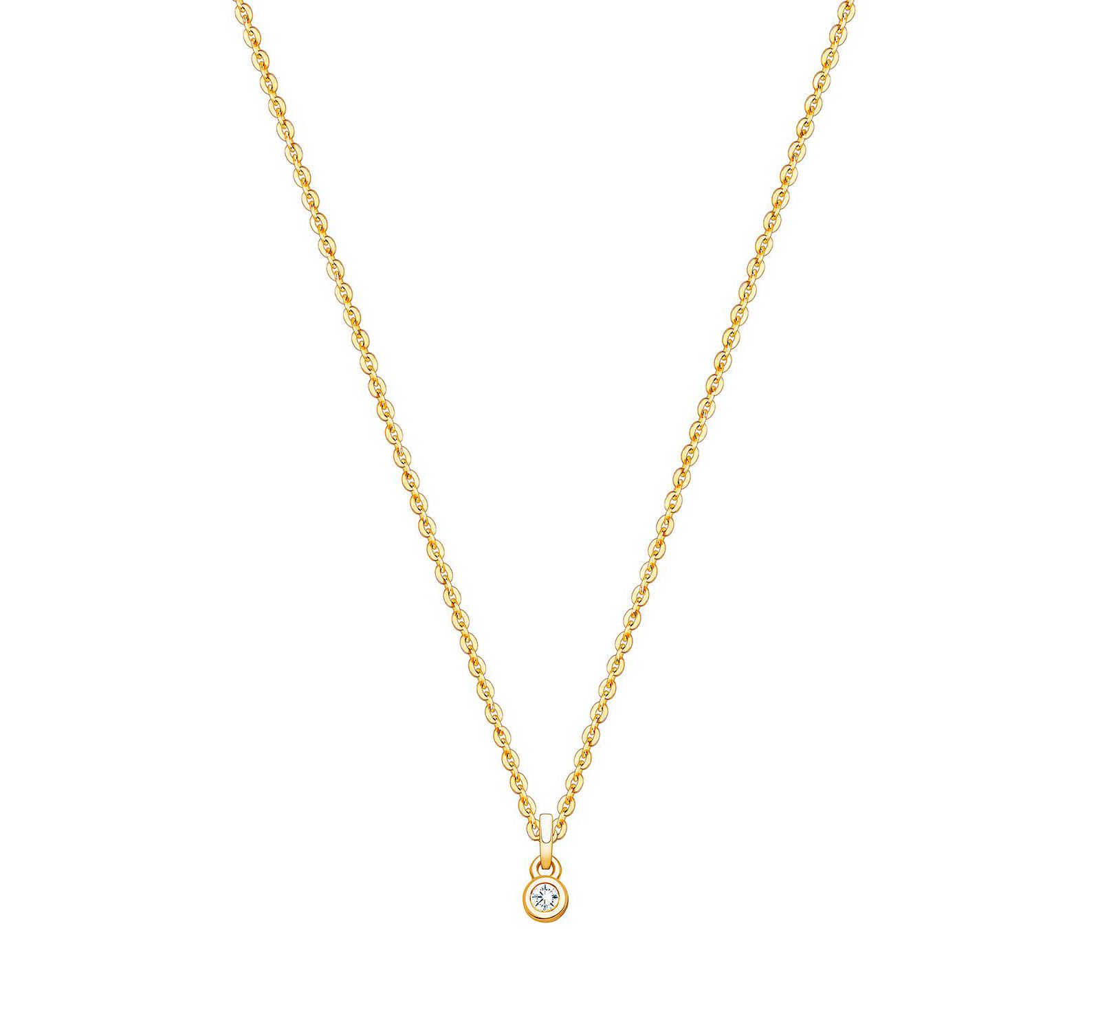 Золотой бриллиантовый кулон Tiny Blessings 14K My 1st Diamond