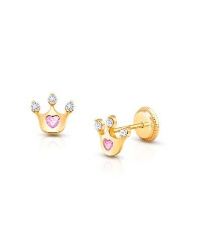 Серьги Tiny Blessings 14K Gold Princess at Heart Studs
