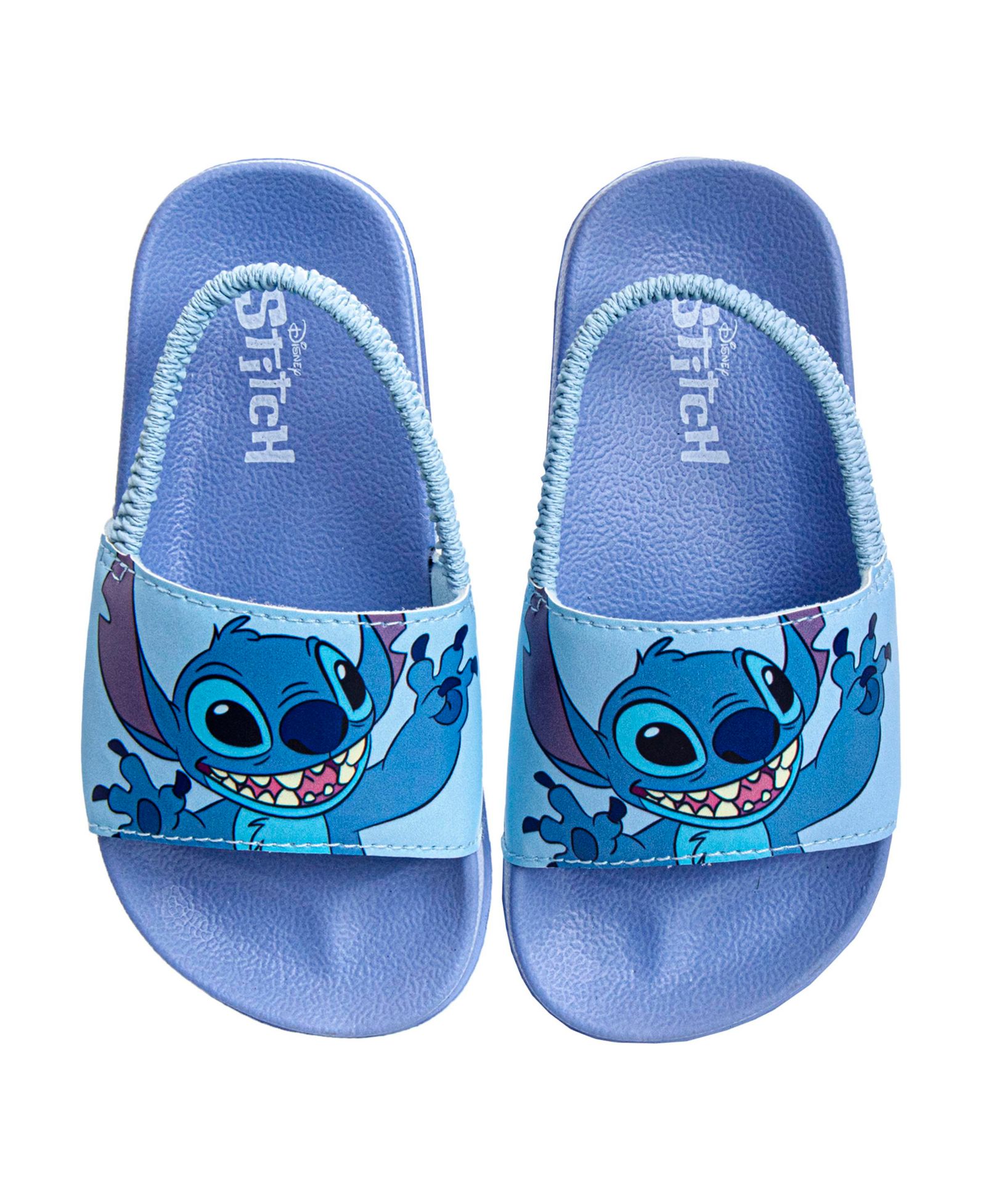 Disney Stitch Girls' 5-12 Slide Sandals Fun, Comfortable, and Easy Slip On Footwear