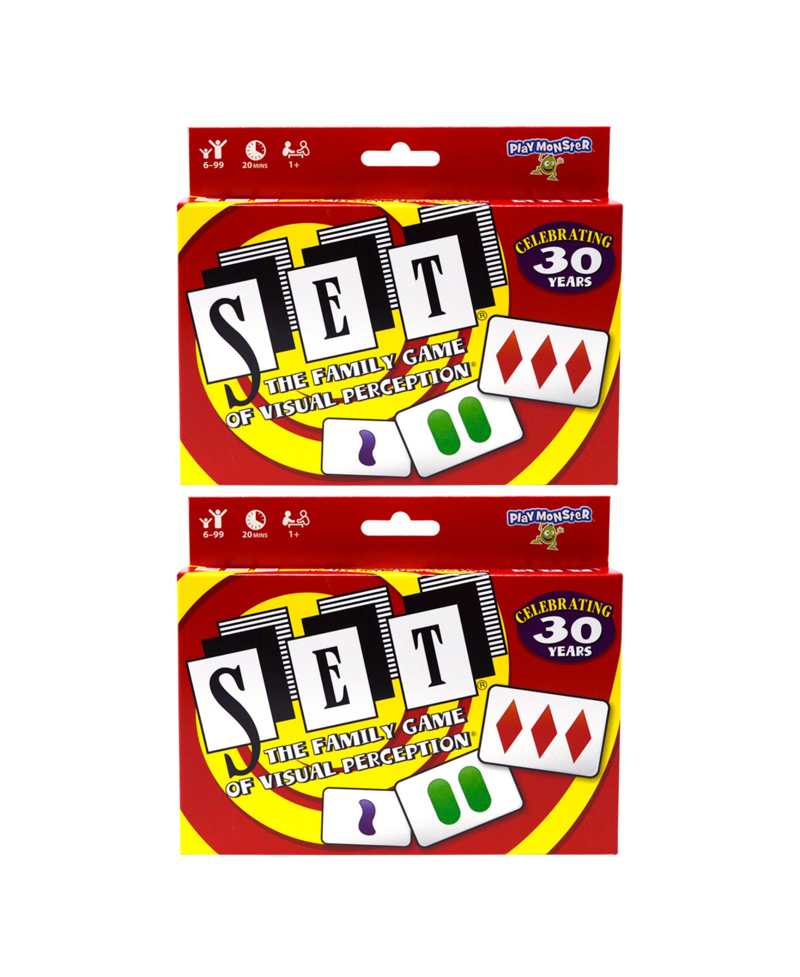 Набор карточных игр SET Family Games Visual Perception, 2 шт