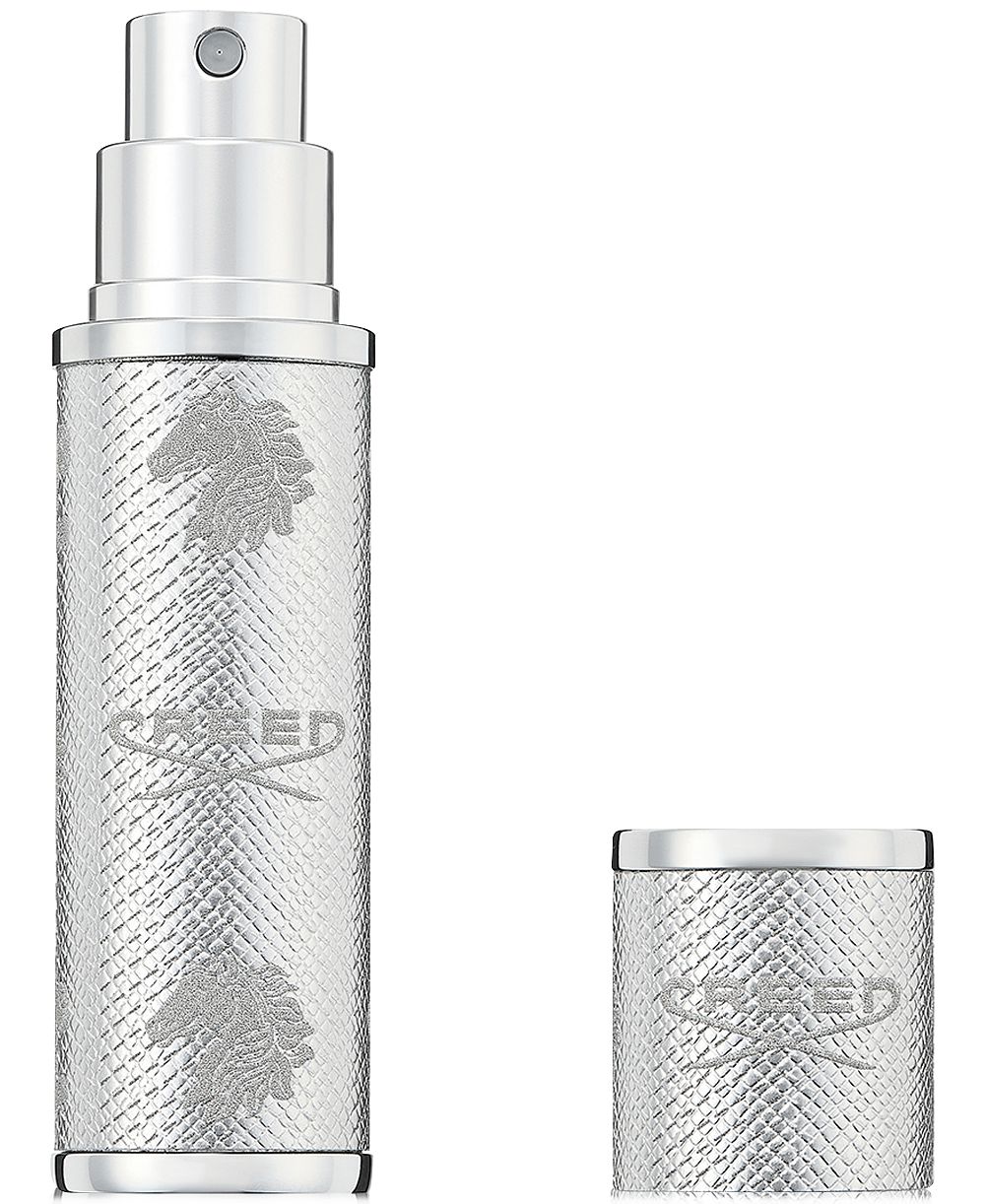 Спрей-атомайзер CREED Leather Refillable Travel, серебристый, 0.16 oz.
