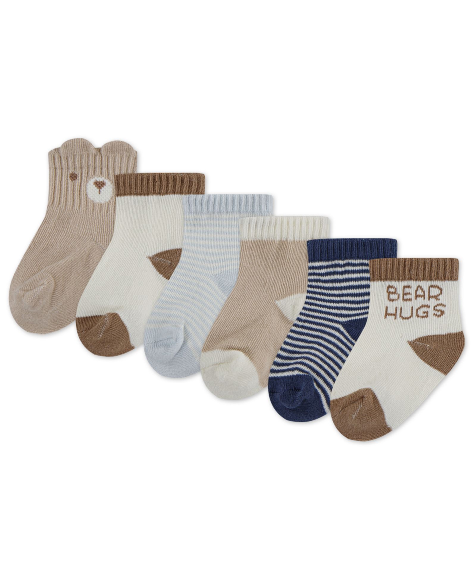 Huggies Baby Boys Printed Socks, 6-Pack Set