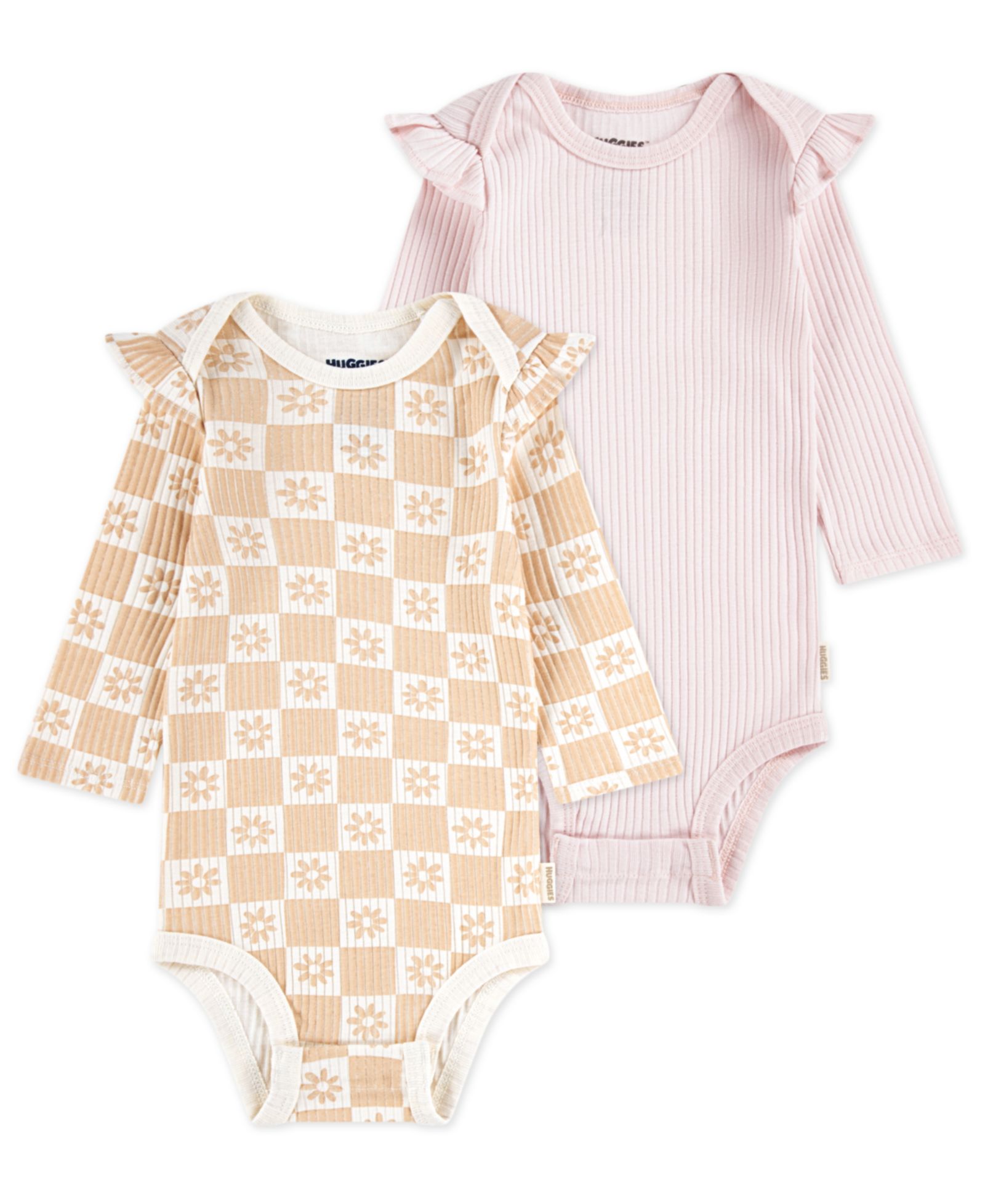 Детские боди Huggies Girls' Crewneck, 2-Pack Set
