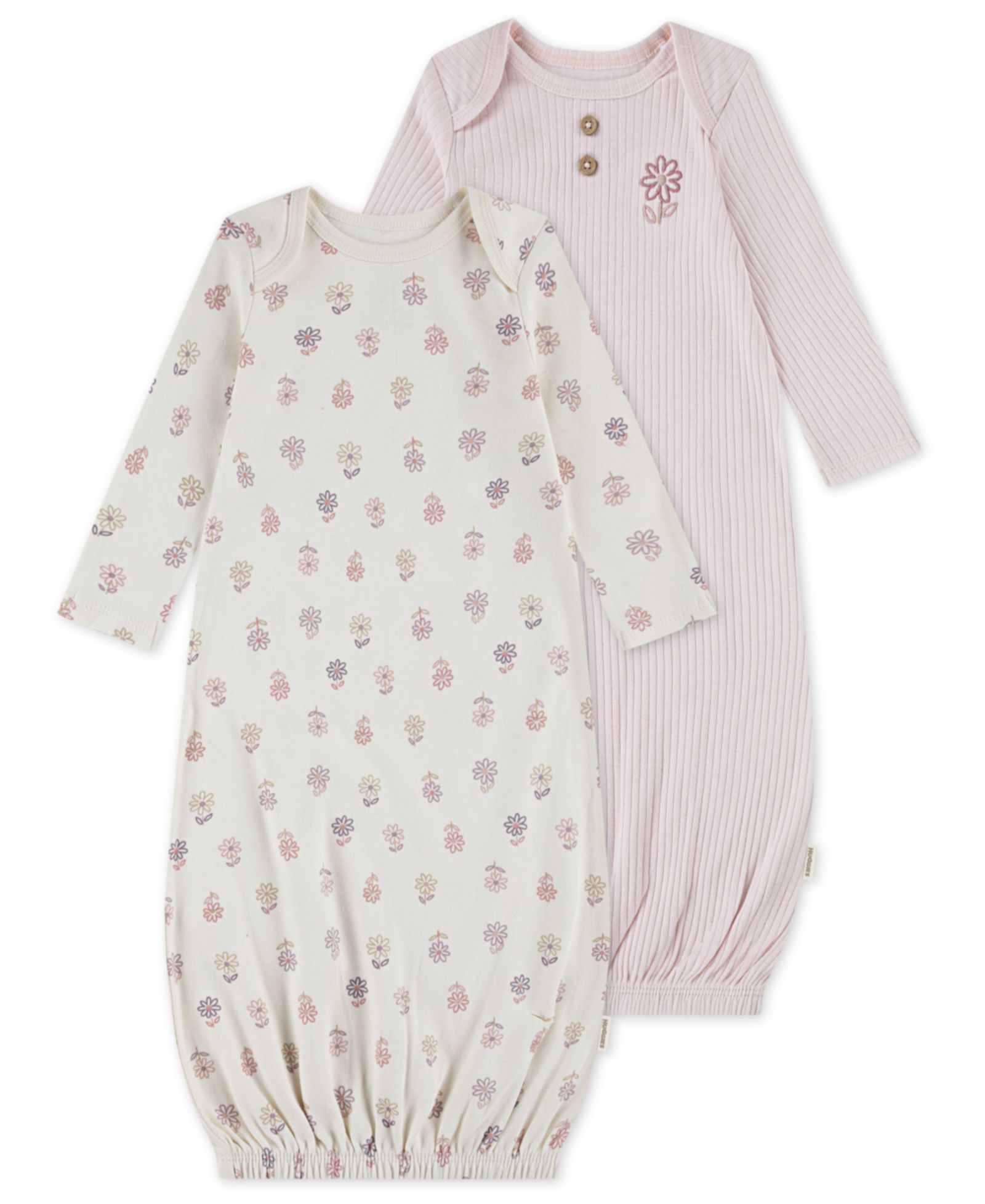Huggies Babywear Baby Boys' and Baby Girls' Long-Sleeve Sleeper Gown, 2-Pack Set
