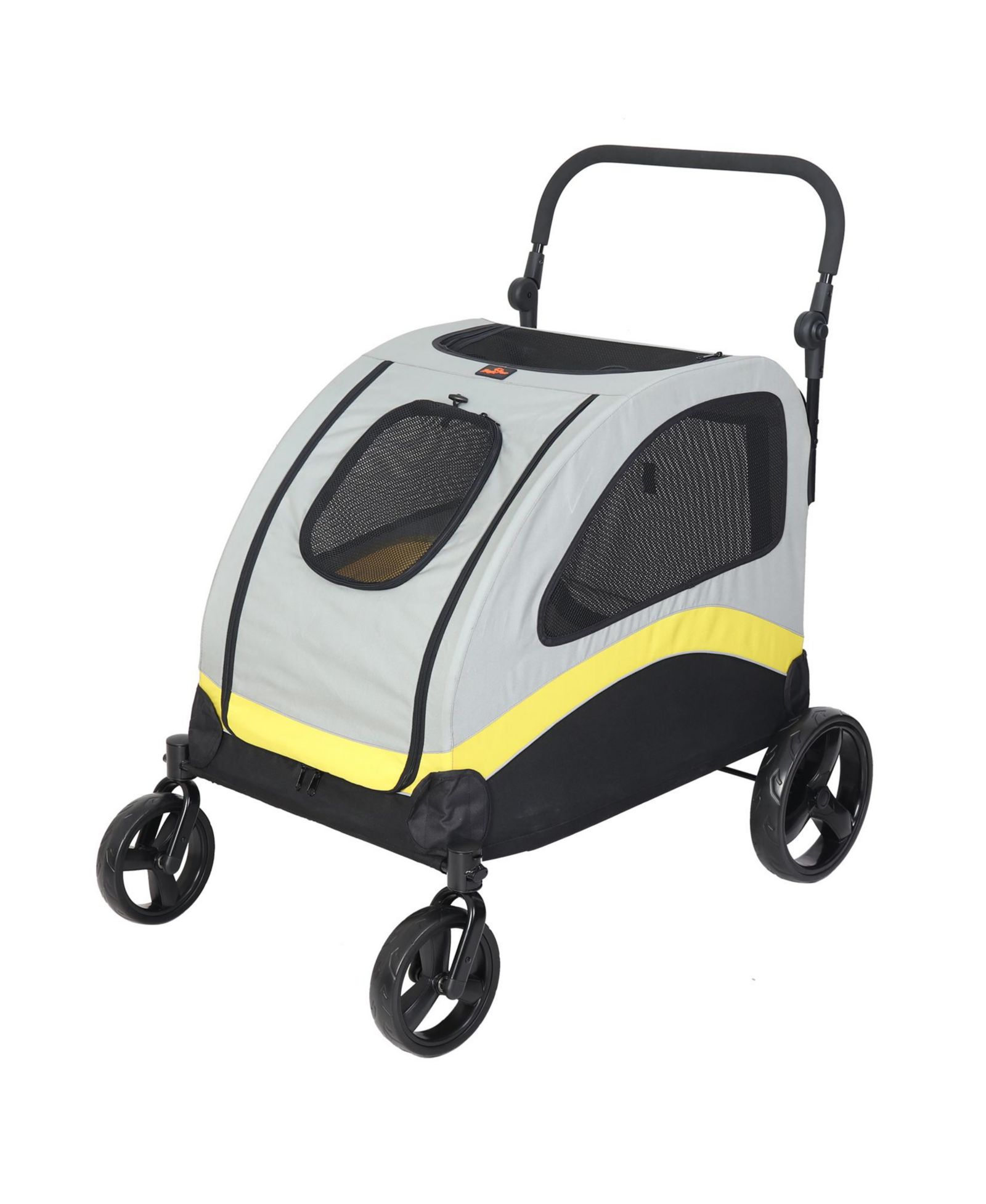 BINGOPAW 4 Wheel Foldable Dog Cat Travel Stroller