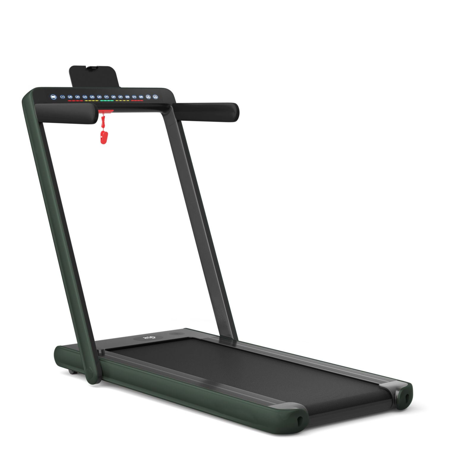2-in-1 Electric Motorized Folding Treadmill with Dual Display, Speaker & Compact Design for Home Workouts