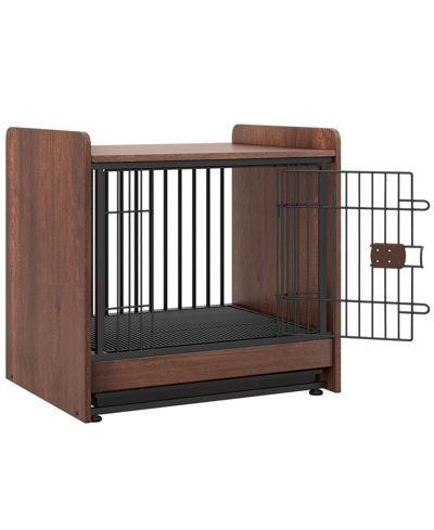 Клетка для домашних животных Slickblue Pet Crate Indoor Dog Cage with Removable Tray and Lockable Door – Safe and Durable Home Kennel