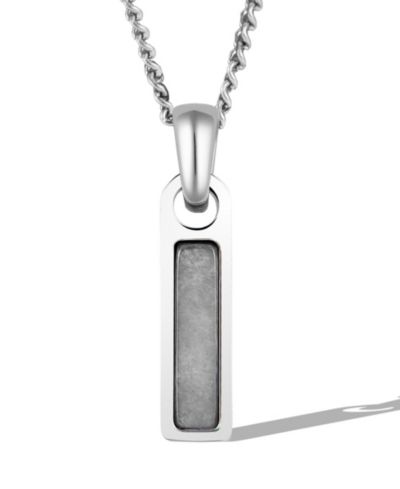 Vincero Мужской Birthstone Tag Necklace - Silver Pendant