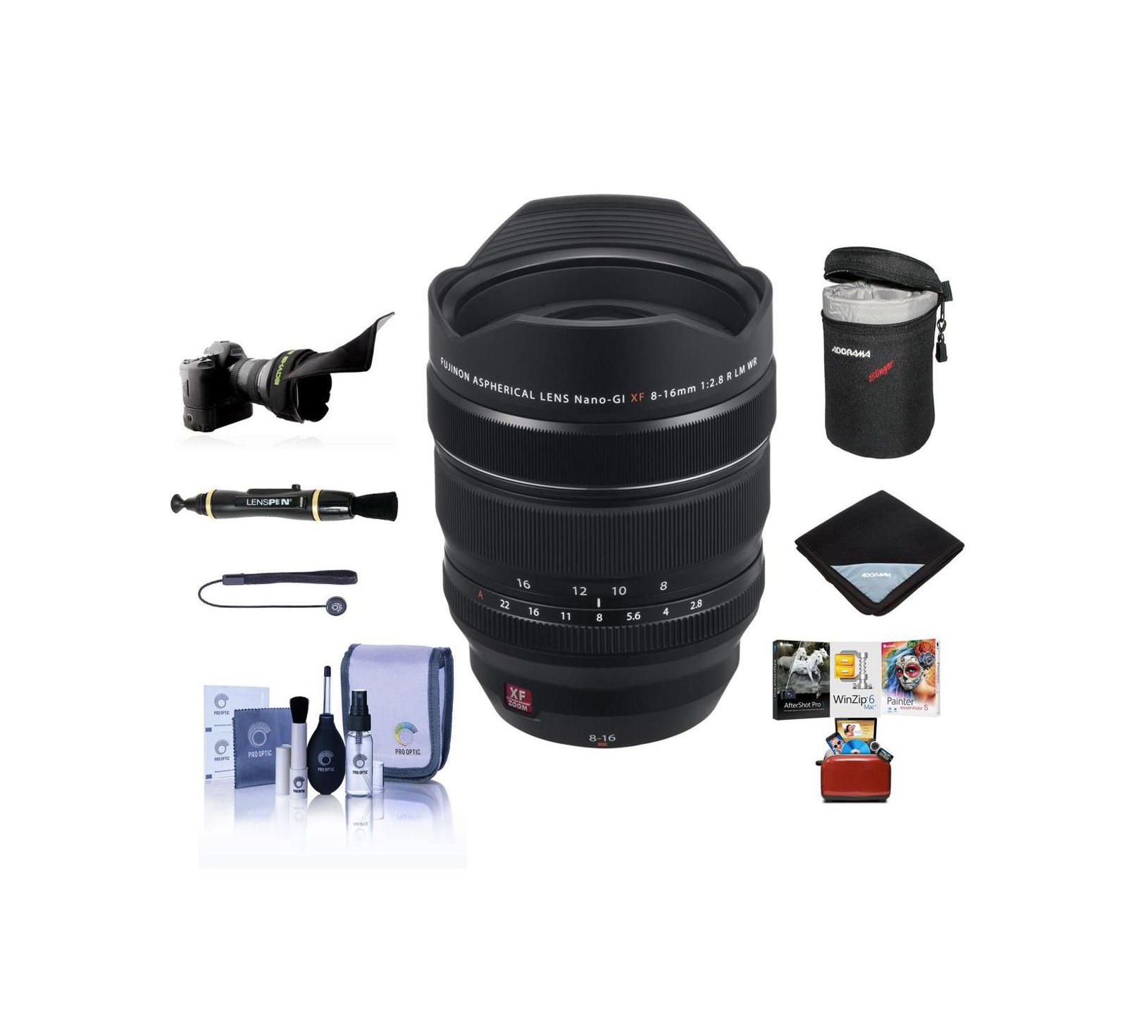 Fujifilm XF 8-16mm f/2.8 R LM WR Lens with Mac Software and Accessories Kit