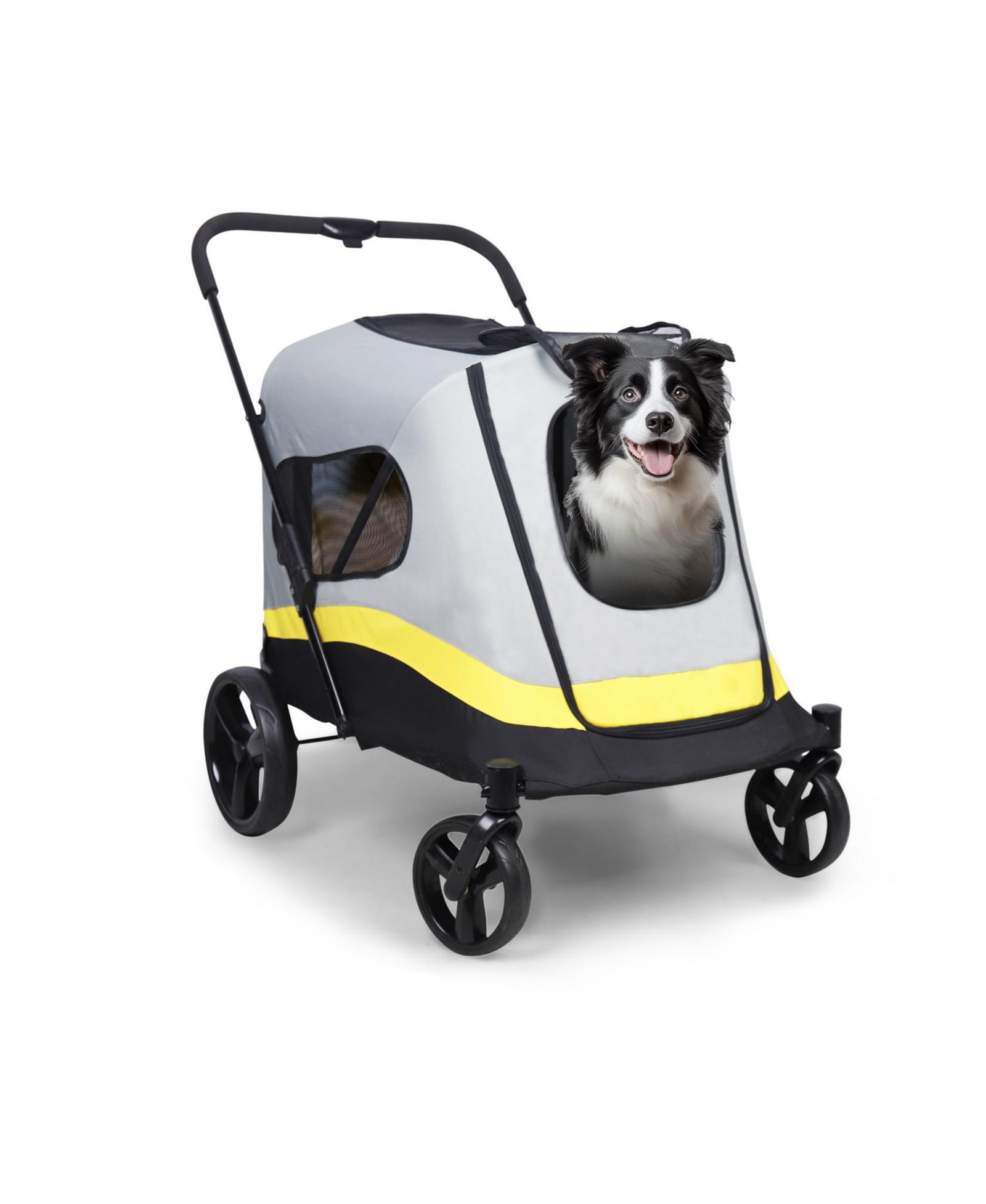 Коляска для собак BINGOPAW 4 Wheel Medium-Large с 3 молниями