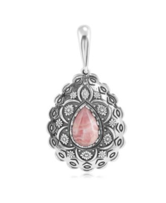 Подвеска-усилитель Sterling Rhodochrosite Pear Pendant