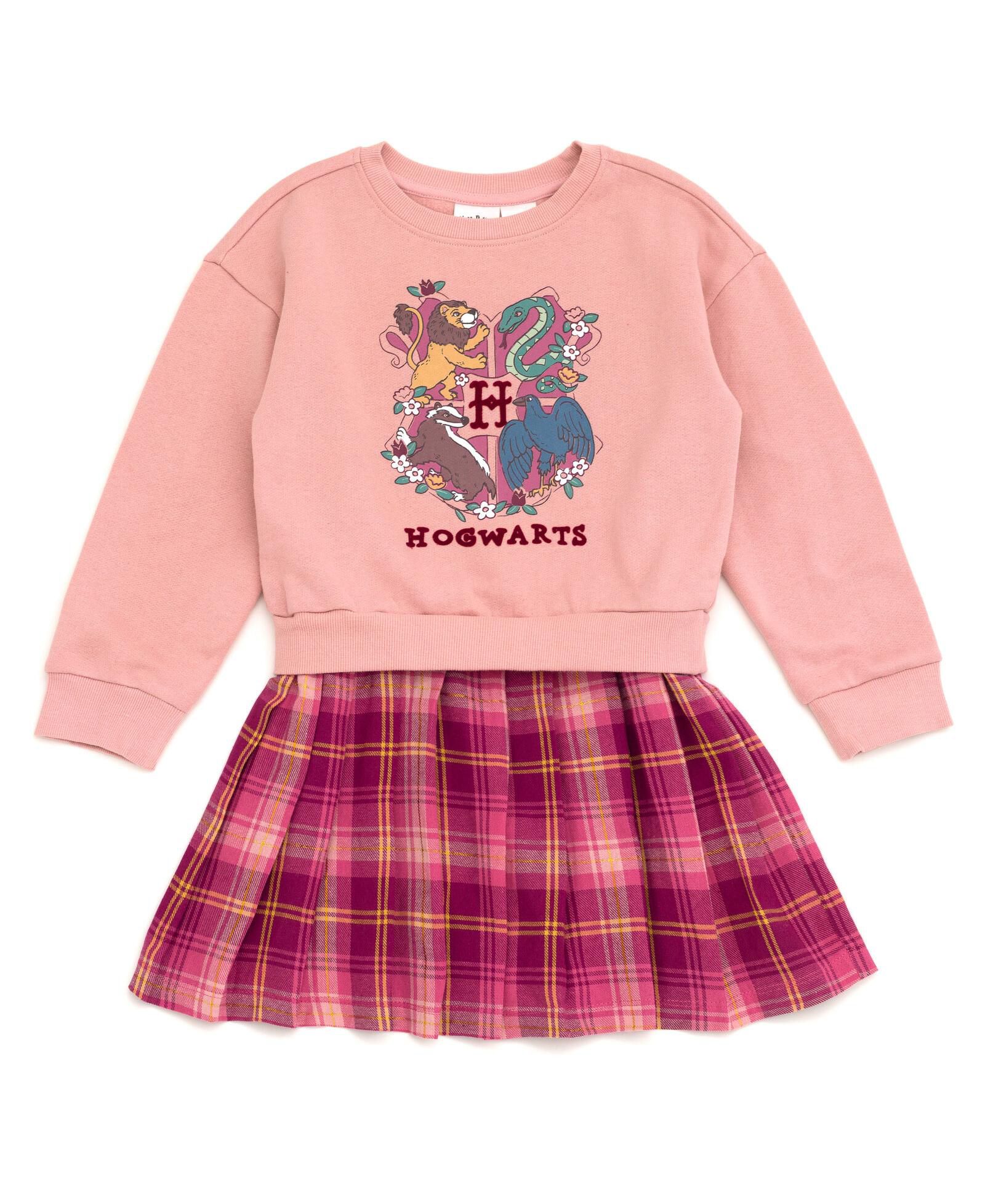 Платье в стиле oversize из фланели с начесом Harry Potter для девочек