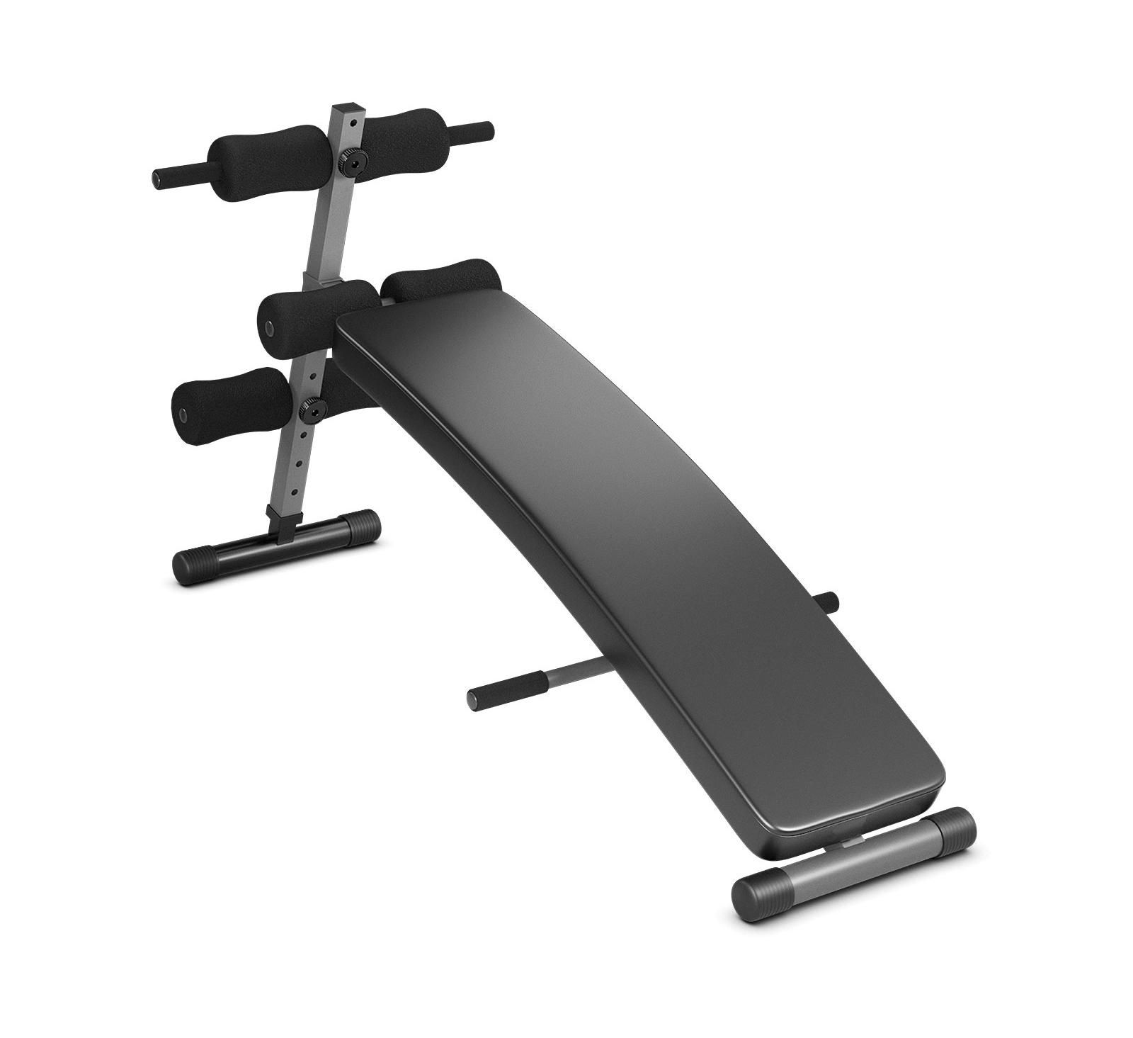 Adjustable Decline Sit-Up Bench with Arc Shape - Perfect for Full-Body Core Exercise at Home