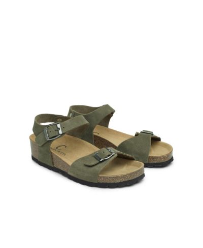 Celtic and Co. Low Wedge Dbl Buckle Sandal